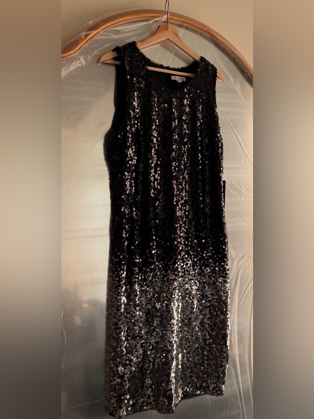 Sequins Black & Silver NY&Co Dress Womens Large